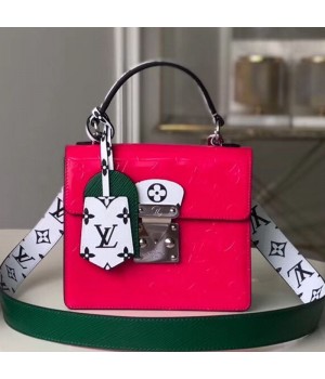 Louis Vuitton Spring Street Top Handle Bag in Red Vernis Leather M90454 2019 (KD-9043041 )