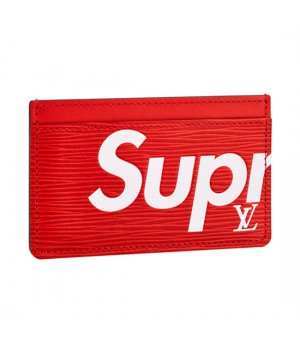 Louis Vuitton x Supreme Porte Carte Simple Card Holder M67712 Epi Leather