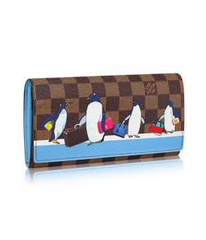 Louis Vuitton Sarah Wallet N64426 Damier Ebene Canvas