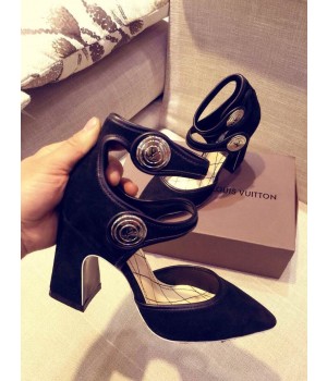 Louis Vuttion Royal Black Suede Pump (GD3012-032720 )