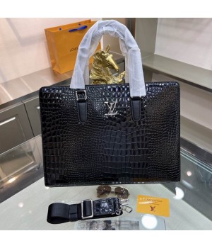 Louis Vuitton Bags Men LV briefcase 8033-1 38X6.5X29cm XM