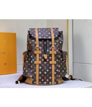 Louis Vuitton Monogram Craggy Canvas Christopher Backpack M25240 38x44x12.5cm ss1