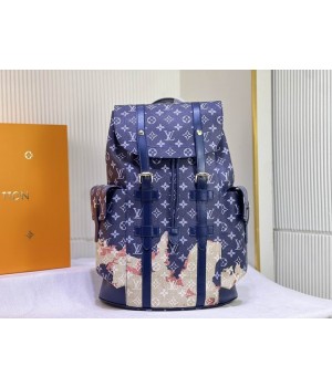 Louis Vuitton Backpack Monogram Craggy Canvas Christopher M46805 41379 38x44x21cm ss