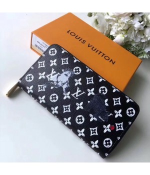 Louis Vuitton Catogram Cats Zippy Wallet M63875 Black 2019 (TINO-8122516 )