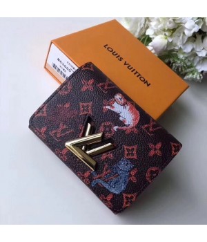 Louis Vuitton Catogram Cats and Dogs Twist Compact Walet M63889 Brown 2019 (TINO-8122519 )