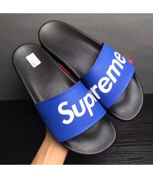 Louis Vuitton X Supreme Mules Sandals For Men Blue 2017 (DH-7070755 )
