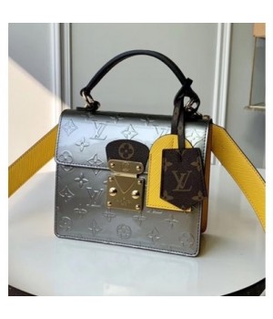 Louis Vuitton Spring Street in Monogram Vernis Leather M90376 Metallic Gray 2019 (KD-9021303 )
