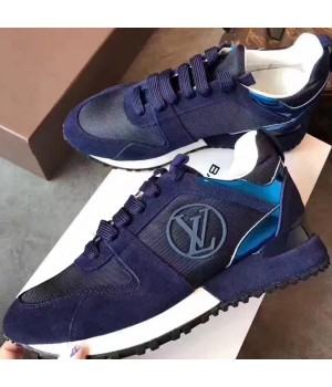 Louis Vuitton Run Away Sneaker Navy Blue 2017 (GD5023-7080704 )