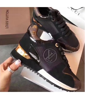 Louis Vuitton Run Away Sneaker Black/Gold 2017 (GD5023-7080710 )