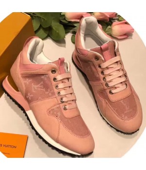 Louis Vuitton Run Away Sneaker Denim Canvas Pink 2017 (GD5023-7080715 )