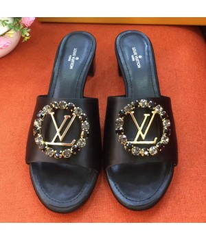 Louis Vuitton Black Leather Madeleine Mule 2018  (LG-8022820 )