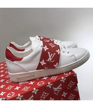 Louis Vuitton Frontrow Sneaker White/Red Monogram Canvas 2017 (GD5026-7080721 )