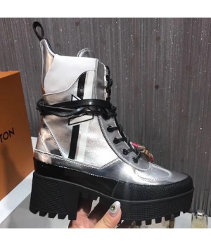Louis Vuitton Spaceship Ankle Boot 1A3GTT Silver 2017 (1A022-7102008 )