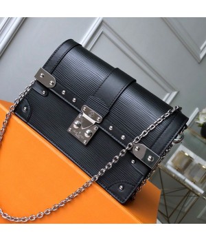 Louis Vuitton Trunk Chain Wallet WOC in Epi Leather M67507 Black 2019 (FANG-9042605 )