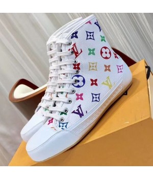 Louis Vuitton Multicolor Monogram Canvas High-top Sneaker 2018 (GD1054-8121503 )