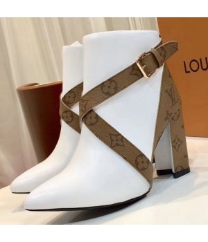 Louis Vuitton Strap Calfskin Ankle Boot White 2018 (GD1054-8121508 )