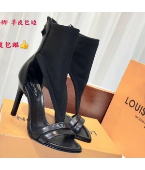 Louis Vuitton Fabric/Leather Ankle Pump Sandal 2018 (GD1054-8121536 )