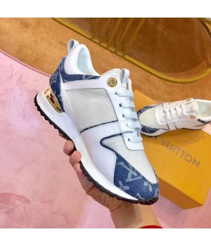 Louis Vuitton Run Away Sneaker 1A4WP1 Blue Monogram Denim/White 2019 (SIYA-9030839 )