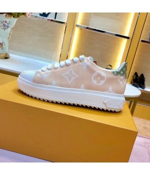 Louis Vuitton Stellar Sneaker in Monogram Flower Print Fabric Light Brown 2019 (SIYA-9030842 )