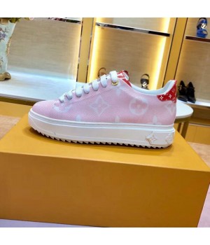Louis Vuitton Stellar Sneaker in Monogram Flower Print Fabric Pink 2019 (SIYA-9030841 )