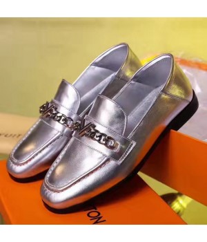 Louis Vuitton Prime Time Loafer Silver Leather 2017 (CC-7070812 )