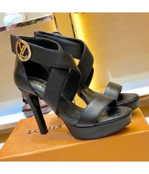 Louis Vuitton Horizon LV Circle Platform High-Heel Sandal Black 2019 (1054-9062849 )