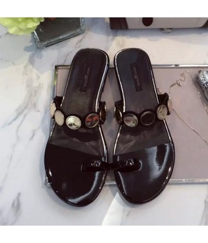 Louis Vuitton Nightfall Flat Thong 1A0ZN3 Black 2016 (DDY-6042013 )