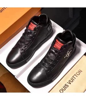 Louis Vuitton Black Calfskin Sneaker For Men ﾣﾨ4ﾣﾩ2017 (GD2079-7081057 )