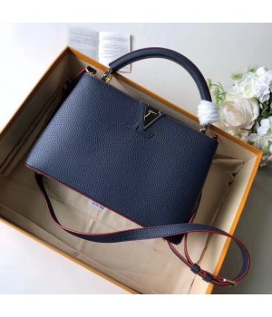 Louis Vuitton Taurillon Calfskin Multicolor Capucines BB Bag M52693 Marine/Rouge 2019 (F-9010239 )