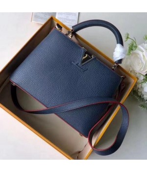 Louis Vuitton Taurillon Calfskin Multicolor Capucines PM Bag M43934 Marine/Rouge 2019 (F-9010240 )