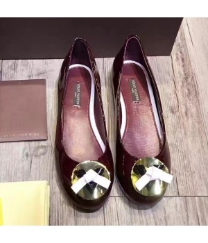 Louis Vuitton Lucky Charm Patent Calfskin Flat Ballerina Burgundy (GD2083-6102005 )