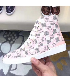 Louis Vuitton Stellar Sneaker Boot 1A2YZE Damier Graphite Canvas 2017 (GD5010-7091831 )