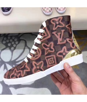 Louis Vuitton Stellar Sneaker Boot 1A2YZE Damier Ebene Canvas 2017 (GD5010-7091832 )