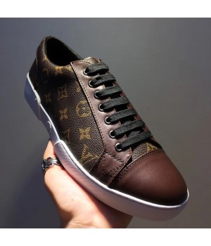 Louis Vuitton Match-up Sneaker 1A2R4V For Men Brown 2017 (JQB-7091841 )
