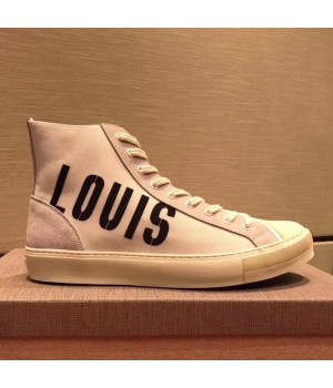 Louis Vuitton Tatoo Sneaker Boot 1A3771 White 2017  (JQB-7091845 )