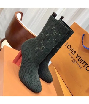 Louis Vuitton Silhouette Ankle Boot 1A3MJ0 Army Green 2018 (GD1054-8080754 )