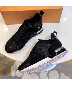 Louis Vuitton Glisten Run Away Sneaker Black 2018 (GD1054-8080756 )