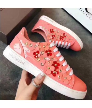 Louis Vuitton Frontrow Sneaker Patent Pink 2017 (LG-7061004 )