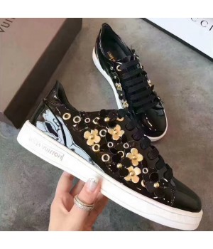 Louis Vuitton Frontrow Sneaker Patent Black 2017 (LG-7061005 )