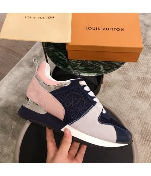 Louis Vuitton Run Away Sneaker 1A4XNL Pink/Navy Blue/Light Grey 2019(For Men and Women) (KL-9031110 )