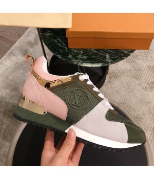Louis Vuitton Run Away Sneaker 1A4XNL Pink/Green/Light Grey 2019(For Men and Women) (KL-9031113 )