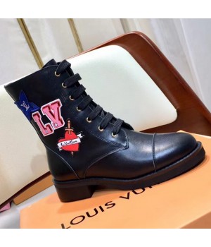 Louis Vuitton LV BLACK HEART FLAT RANGER Boot 1A4MLY 2018 (GD1054-8081154 )