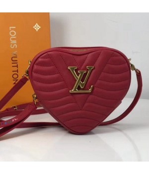 Louis Vuitton Calfskin Heart Bag New Wave Bag M52794 Red 2019 (XYS-9011803 )