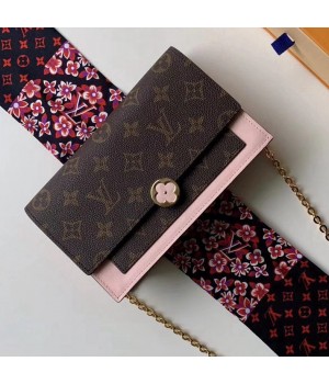 Louis Vuitton Monogram Canvas Flore Chain Wallet Magnolia M67405 2018 (F-9012123 )
