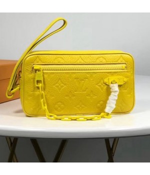 Louis Vuitton Monogram Christopher Clutch Bag Yellow Spring 2019  (XYS-8111931 )