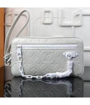 Louis Vuitton Monogram Christopher Clutch Bag White Spring 2019  (XYS-8111932 )