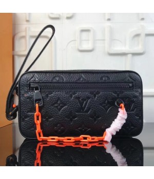 Louis Vuitton Monogram Christopher Clutch Bag Black Spring 2019  (XYS-8111933 )
