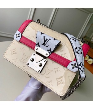 Louis Vuitton LV Wynwood Shoulder Bag in Creme White Vernis Leather M90442 2019  (KD-9041831 )