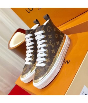Louis Vuitton STELLAR Sneaker Boot Monogram/Gold 2018 (GD1054-8090158 )