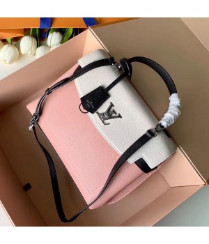 Louis Vuitton Lockme Ever One Top Handle Bag M52787 Pink/White 2019 (FANG-9031822 )